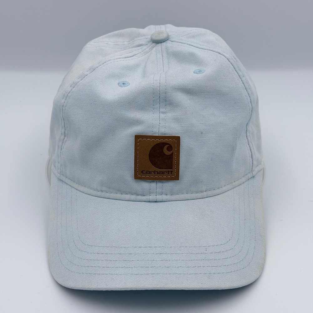 Canvas Workwear Carhartt Mens Adjustable Strapback Hat OS Light Blue